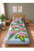 Hand Painted Rayon Bedsheet Set Single Size
